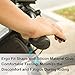 Bike Grips, LERMX Made of TPR Rubber Bicycle Handlebar Grips Handle Bar End Bike Handle bar Rubber End Grips for MTB, BMX, Mountain, Downhill, Folding Bike