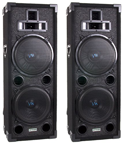 New VM Audio VAS4210P 2200 Watt 4-Way Dual 10