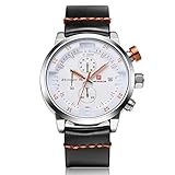 Watches, Fashion Men Sports Watches Analog Quartz Leather Band Wrist Watch for Men, with Scratch Resistant Face Calendar Date Window, Good Gift for Business Cooperator and Client
