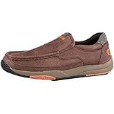 ROPER Mens Brown Leather Ulysses Tumbled Loafer Shoes 12D
