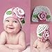 Iuhan Cute Big Flower Baby Kids Infant Toddler Girl Warm Beanie Knit Hat Cap
