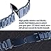 VIGOSS Compatible Gear Sport Bands/Galaxy Watch 42mm Band,20mm Blue [UPGRADE] Polished&Brushed Solid Metal Stainless Steel Strap Replacement Bracelet for Samsung Gear Sport R600/Galaxy Watch 42mm R810