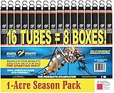 SPARTAN MOSQUITO ERADICATOR Full Season Pack (16 Tubes); Best Whole Yard Outdoor Mosquito Protection Solution; More Effective Than ShortTerm Insect Repellent Trap; Mosquito Free Backyard Garden Patio