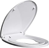 RAM White Soft Close Family Toilet Seat with Quick Release Adjustable Hinges view 3