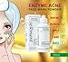 [Serment] Korean Cosmetics Serment Enzyme Acne Face Wash Powder Cleanser, Exfoliation Hypoallergenic cleanser with Collagen Boost, Pore purifying, Vitamin E for Sensitive Skin, Prevent Acne stripping