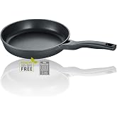 Berndes Vienna Frying Pan 20 cm Suitable for All Cookers with 3-Layer Non-Stick Coating Full Surface Induction Non-Stick Coating Black
