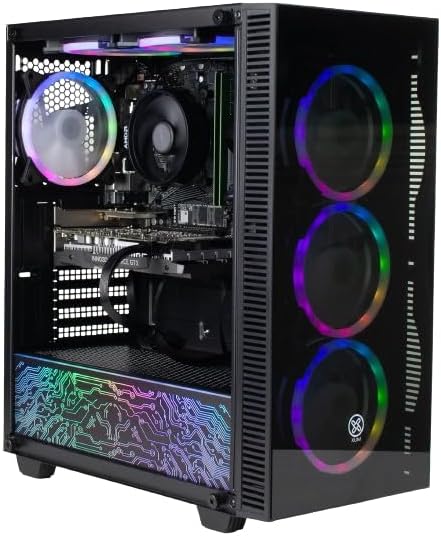 XUM Titan Prebuilt Gaming PC Ryzen 5 5500 RTX 3050 16GB 500GB NVMe