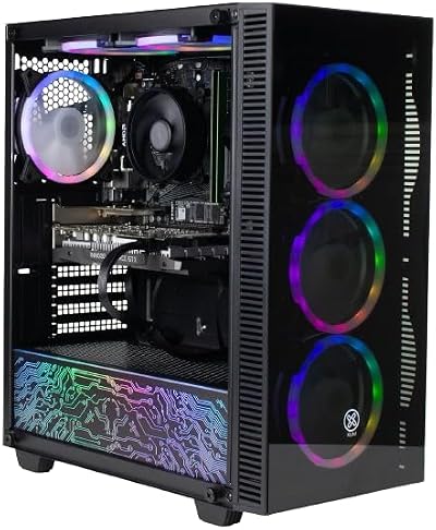 XUM Titan Prebuilt Gaming PC Ryzen 5 5500 RTX 3050 16GB 500GB NVMe