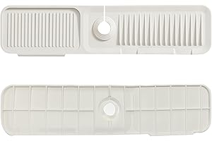 MOODKEY Kitchen Sink Splash Guard Sponge Holder for Kitchen Sink Silicone Faucet Handle Drip Catcher Tray Sink Protector for 