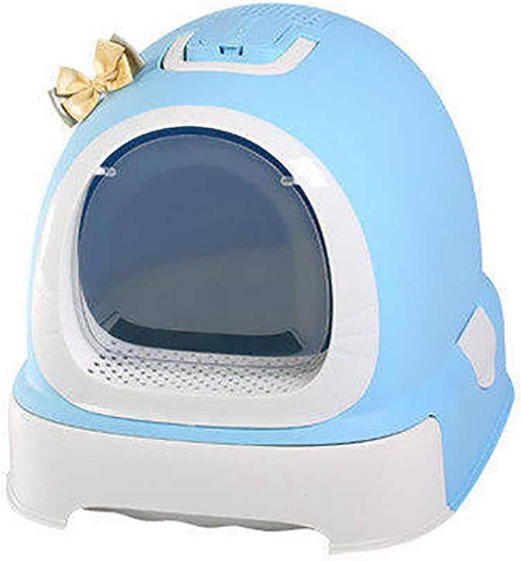 DAN Portable Side Enter Covered Cat Litter Pan Box