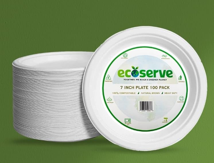 Photo 1 of *Factory Sealed*
ECOSERVE Eco Bio-degradable Disposable Paper Plates (White, 7)