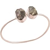 Natural Raw Seraphinite Cuff Bracelet, Healing Crystal Cuff Bracelet, Bangle Bracelet, Rough Gemstone Bracelet, Jewelry For Woman (Seraphinite)