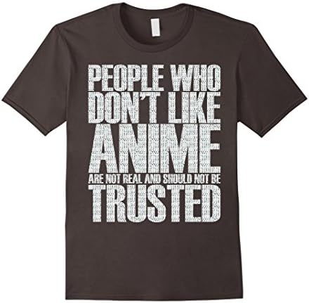 Men's Anime eyes shirt - People who dont like anime shirt 3XL Asphalt