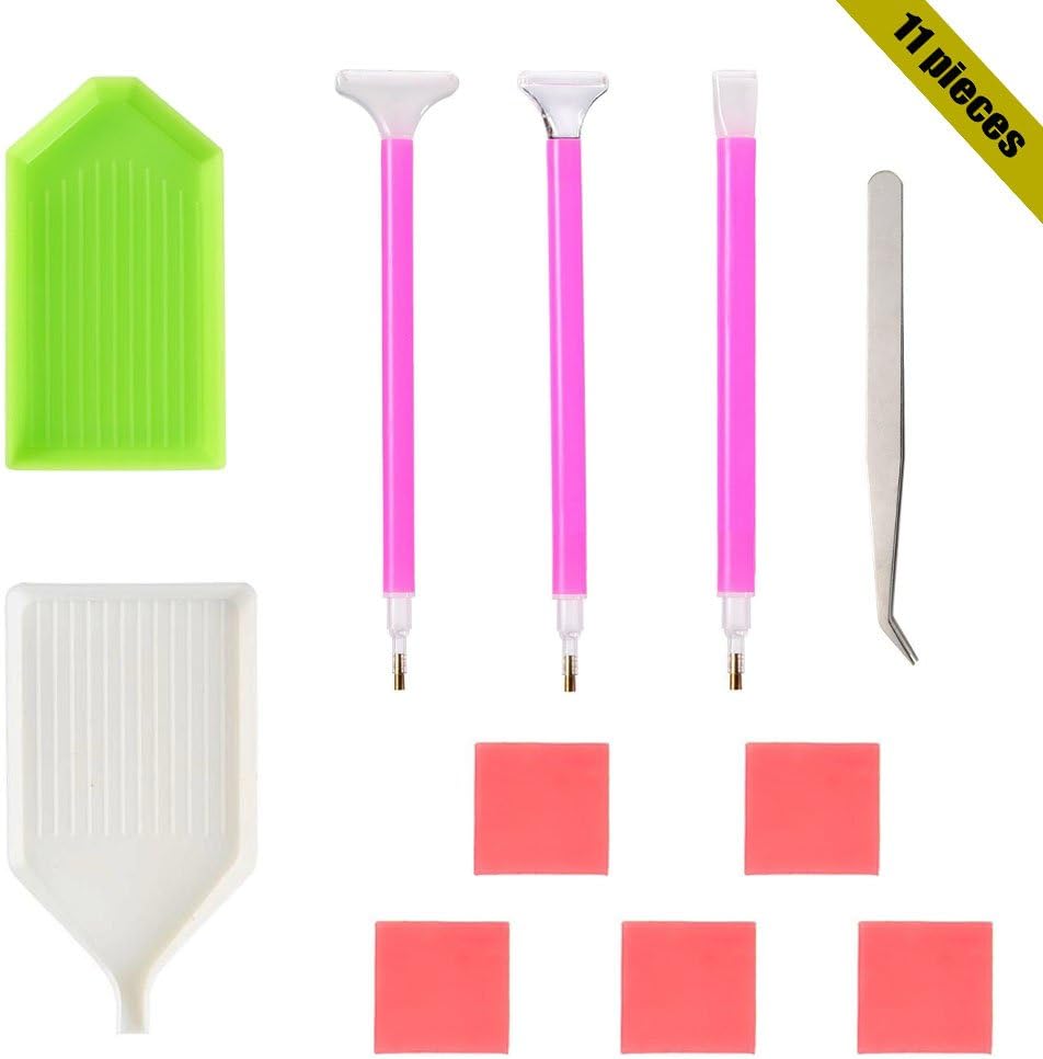 GP Life Diamond Painting Tools Set, Diamond Painting Cross Stitch Tool for DIY Art Craft,11 Pieces Tool Set