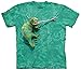 The Mountain Climbing Chamelion Adult T-Shirt, Teal, XL