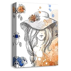 Canvas Wall Art Neighbor Girl Abstract...