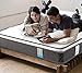 Inofia Twin XL Mattress, 8 Inch Hybrid Pocket Spring Foam Bed Mattress with Dual-Layered Breathable Cool Cover, Twin XL