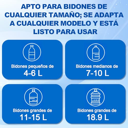 Eynshoo Dispensador de Agua Garrafon Plegable 2 en 1 Bomba Electrica | Despachador Automatico USB Recargable con Pantalla LED. Ideal para Mesa y Cubeta