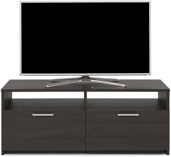 Mobili Fiver, Rachel Mobile TV Stand, Wood, Dark Oak, 112 x 42 x 45 cm