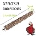 MwaBaiTx Natural Parrot Perch Set, Bird Chewing Toys Bird Perch Bird Stand Bird Cage Accessories (Type 3)thumb 2