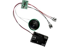 UEYGHEP DIY Voice Greeting Card Chip and Sound Module Light-Activated Playback Dry Battery Light-Sensing Recording Recordable