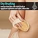 Dry Brushing Body Brush Cellulite Massager - Exfoliating Bath & Spa Scrubber for Shower with Natural Boar Bristles - Scrub Away Dead Skin and Toxins, Stimulate Lymphatic System