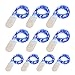[10-Pack] LED String Lights, 6.6FT LED Moon Lights 20 Led Micro Lights On Silver Copper Wire (Batteries Include) for DIY Wedding Centerpiece, Table Decoration, Party (Blue)
