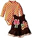 Bonnie Jean Baby Girls Corduroy Owl Jumper Dress & Shirt 0-3M - 24M Brown