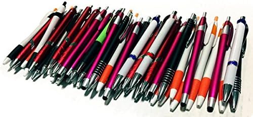 (50) Unique City Ball Point Retractable Plastic Pens