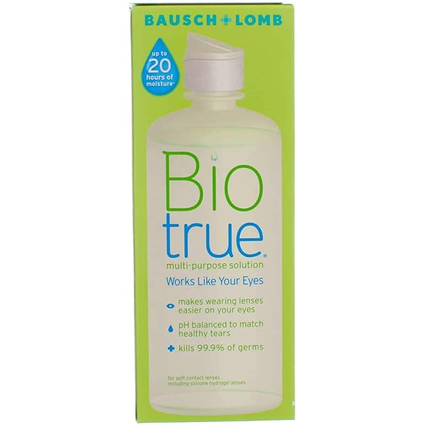BIOTRUE CONTACT SOLUTION, MULTI-PURPOSE SOLUTION WITH LENS CASE, CLEANS, CONDITIONS, HYDRATES, DISINFECTS, REMOVES PROTEIN, DIRT & DEBRIS, CONTACT LENS CLEANER & STORAGE, 10 FL OZ (PACK OF 1)