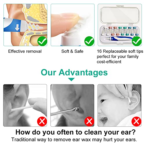QGrips Earwax Remover EarWaxRemovalTool Ear Wax Remover Silicone