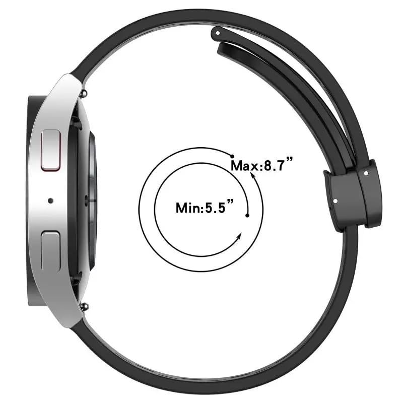 MELEJIA 22MM Silicone Strap Compatible with Garmin Forerunner 570 47mm/Forerunner 970/Venu 4 45mm/Venu 3/Venu 2, 22MM Silicone Replacement Bracelets, Adjustable Magnetic Closure Strap