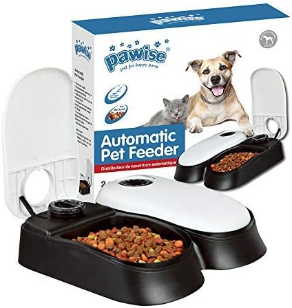 Pawise Automatic Pet Feeder For Dogs And Cats 5 Meal Trays Dry