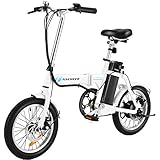 ANCHEER Folding Electric Bicycles, 16-inch Electric