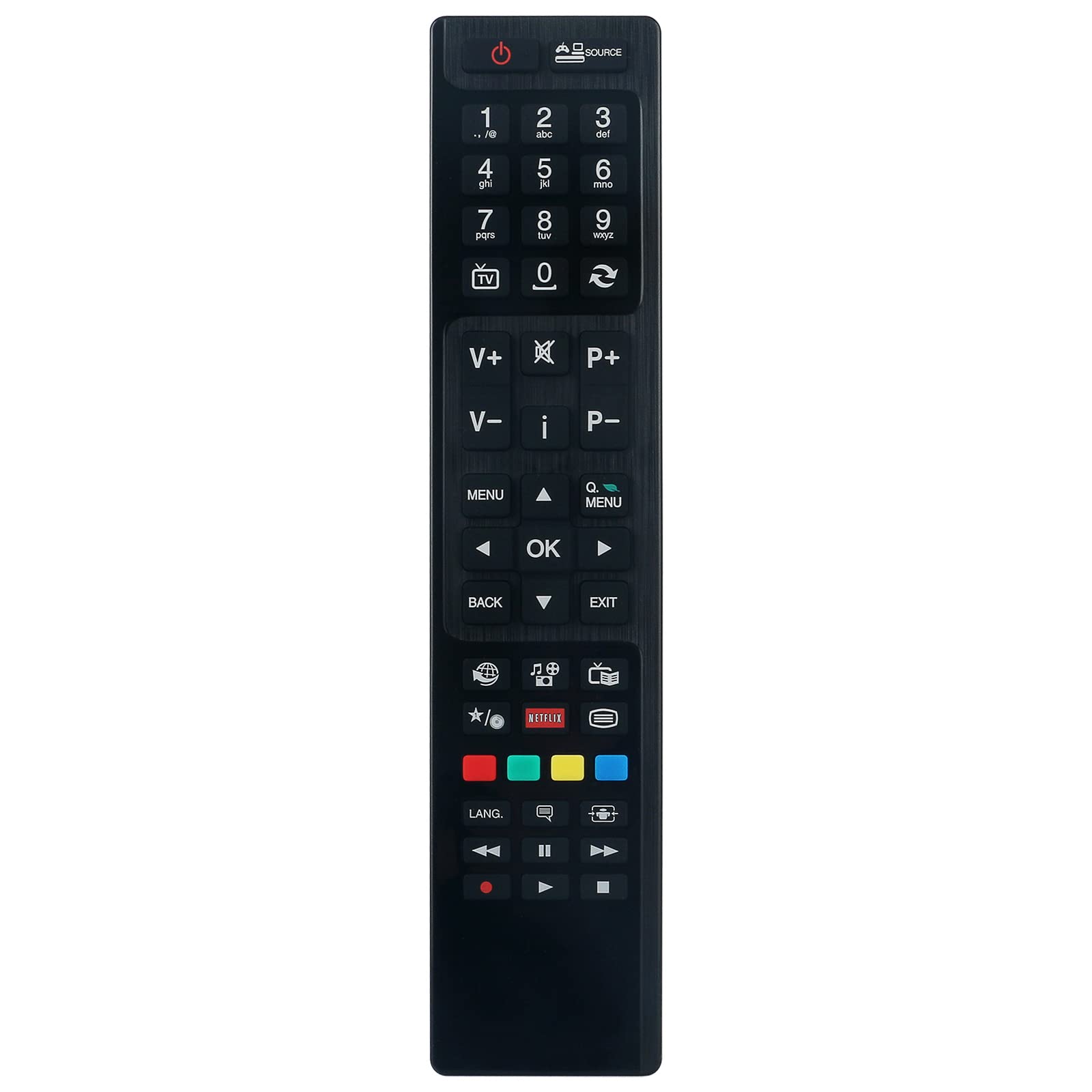 RC4848 Replacement Remote Control fit for Grundig TV with Netflix Key