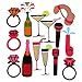 PBPBOX Bachelorette Photo Booth Props 61 Piece Party Accessories Girls Night Out Game