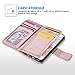 ULAK iPhone 5s Case, iPhone 5 Case, iPhone 5s/5/SE Wallet Case, Fashion PU Leather Magnet Wallet Flip Case Cover with Built-in Credit Card/ID Card Slots for 5s 5G 5 SE,Rose Gold