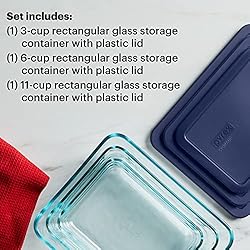 Pyrex Simply Store (3-Pack) Rectangular Glass Food