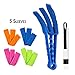 Mcesteron - Window Blind Cleaner Duster Tools Complete with 5 Microfiber Sleeves and a 2-in-1 Track Brush for Cleaning Vertical Venetian Mini Blinds Faux Wood Plantation Shutters