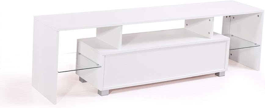 Amazon Com Lapha 63 Inch White Tv Stand Cabinet Console