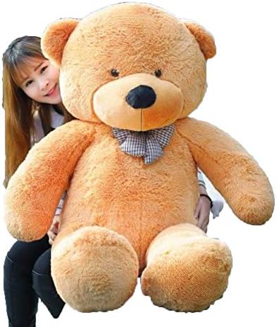 140CM to 200CM Unstuffed Empty Teddy Bear Bearskin Coat Soft Big Skin Shell Semi-Finished Plush Toys Soft Kid Doll