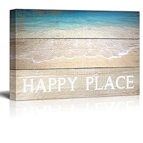 Marine Theme Canvas Wall Art - Beautiful Beach - Giclee Print Modern Wall Art | Stretched Gallery Wrap Ready to Hang Home Decoration - 12x18 inches