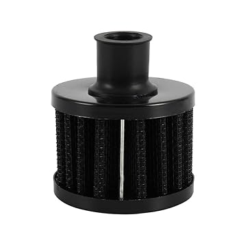 New 12MM Carbon Round Mini Oil Air Intake Valve Cover Breather Filter Duravle
