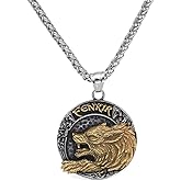 GuoShuang Nordic Odin Wolf Viking Necklace For Men Viking Gift Stainless Steel Viking Pendant jewelry