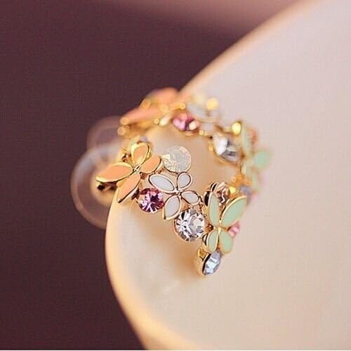Ddang - 1 Pair New Fashion Women Lady Elegant Crystal Rhinestone Ear Stud Earrings JEW 0620
