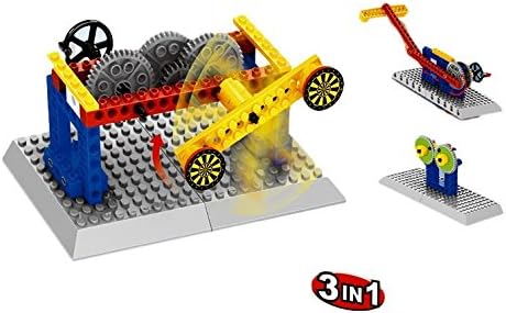 Little Builder Engineering Moving Gears Building Bricks Kit, 44 Pieces Playset
