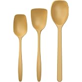 Rosti Classic Cooking Spoon Set, 3 Pieces, High-Quality Kitchen Utensil Set with 2 Cooking Spoons and 1 Baking Spoon, Made of Plastic, Heat Resistant, Shatterproof, Dishwasher Safe, Curry