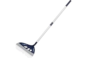 BURFERLY Magic Broom Sweeper, Multifunction Silicone Broom, Household Squeegee Broom for Floor Cleaning, Bathroom, pet Hair, Blue Dog Broom Brush Set