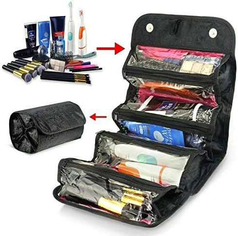 Forever Haru Roll Up Travel Cosmetic Makeup Bag Toiletry Hanging Zip Organizer Storage Case Pouch… 1 Forever Haru Roll Up Travel Cosmetic Makeup Bag Toiletry Hanging Zip Organizer Storage Case Pouch…