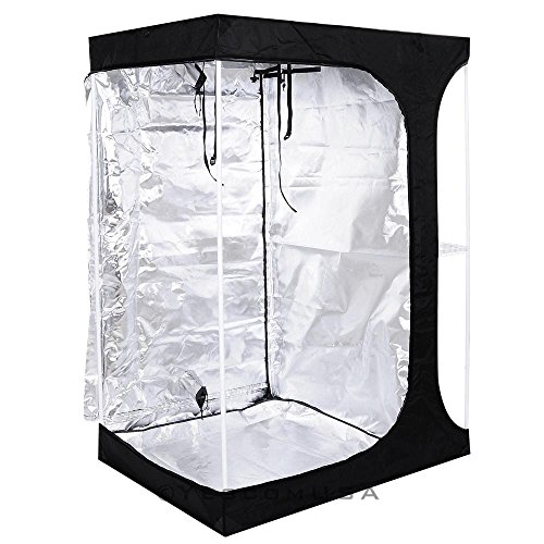 2-in-1 100% Reflective Mylar Hydroponics Indoor Grow Tent Propagation and Flower